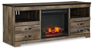 Trinell 4-Piece Entertainment Center with Electric Fireplace - 46 Furniture and Mattress Gallery