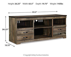 Trinell 4-Piece Entertainment Center with Electric Fireplace - 46 Furniture and Mattress Gallery