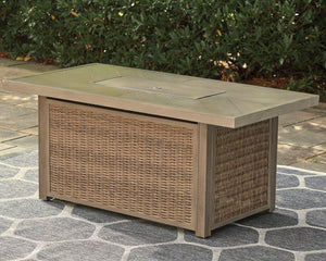 Beachcroft Outdoor Fire Pit Table - 46 Furniture and Mattress Gallery