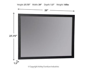 Danziar Bedroom Mirror - 46 Furniture and Mattress Gallery