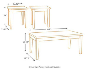 Maysville Table (Set of 3) - 46 Furniture and Mattress Gallery