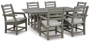 Visola Outdoor Dining Table with 6 Chairs - 46 Furniture and Mattress Gallery