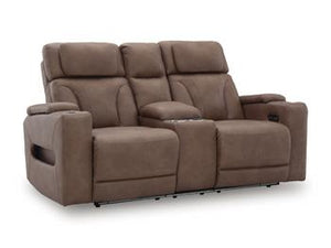 Clean-Slate Power Reclining Loveseat with Console - 46 Furniture and Mattress Gallery