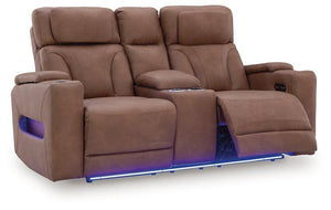 Clean-Slate Power Reclining Loveseat with Console - 46 Furniture and Mattress Gallery