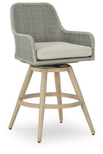 Load image into Gallery viewer, Seton Creek Outdoor Bar Height Barstool with Cushion (Set of 2) - 46 Furniture and Mattress Gallery

