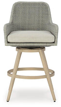 Load image into Gallery viewer, Seton Creek Outdoor Bar Height Barstool with Cushion (Set of 2) - 46 Furniture and Mattress Gallery
