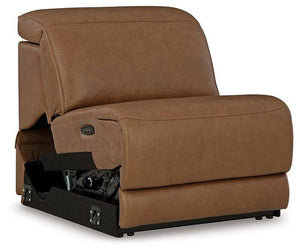Magic Man Power Reclining Sectional with Console - 46 Furniture and Mattress Gallery
