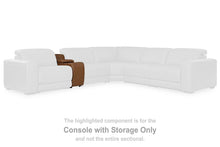 Load image into Gallery viewer, Magic Man Power Reclining Sectional Loveseat with Console - 46 Furniture and Mattress Gallery
