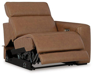 Magic Man Power Reclining Sectional with Console - 46 Furniture and Mattress Gallery
