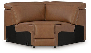 Magic Man Power Reclining Sectional with Console - 46 Furniture and Mattress Gallery