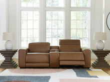 Load image into Gallery viewer, Magic Man Power Reclining Sectional Loveseat with Console - 46 Furniture and Mattress Gallery

