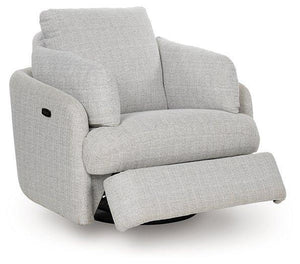 Alainmont Next-Gen Nuvella Swivel Power Recliner - 46 Furniture and Mattress Gallery