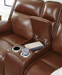 Healy Pier Power Reclining Loveseat with Console - 46 Furniture and Mattress Gallery
