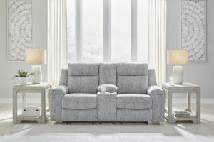 Buntington Reclining Loveseat with Console - 46 Furniture and Mattress Gallery
