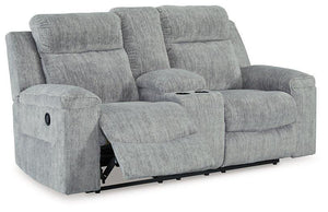 Buntington Reclining Loveseat with Console - 46 Furniture and Mattress Gallery