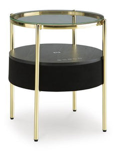 Nedman Accent Table with Speaker - 46 Furniture and Mattress Gallery