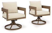 Load image into Gallery viewer, Serene Bay Outdoor Swivel Dining Chair with Cushion (Set of 2) - 46 Furniture and Mattress Gallery
