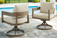 Load image into Gallery viewer, Serene Bay Outdoor Swivel Dining Chair with Cushion (Set of 2) - 46 Furniture and Mattress Gallery
