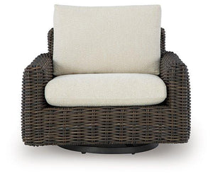 Kimora Outdoor Swivel Lounge Chair - 46 Furniture and Mattress Gallery