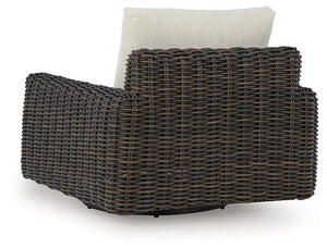Kimora Outdoor Swivel Lounge Chair - 46 Furniture and Mattress Gallery