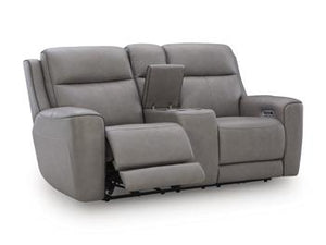 5Z-Comfort Power Reclining Loveseat with Console - 46 Furniture and Mattress Gallery