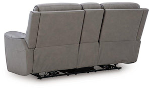 5Z-Comfort Power Reclining Loveseat with Console - 46 Furniture and Mattress Gallery