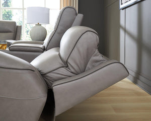5Z-Comfort Power Reclining Loveseat with Console - 46 Furniture and Mattress Gallery