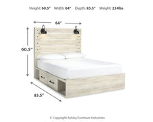 Load image into Gallery viewer, Cambeck Bed with 2 Storage Drawers
