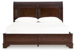 Trellington Sleigh Storage Bed - 46 Furniture and Mattress Gallery