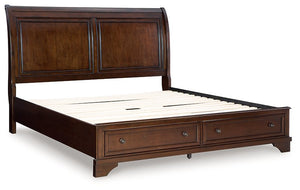 Trellington Sleigh Storage Bed - 46 Furniture and Mattress Gallery