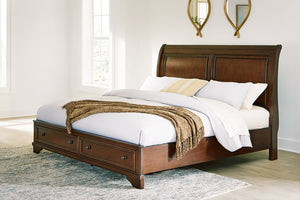 Trellington Sleigh Storage Bed - 46 Furniture and Mattress Gallery