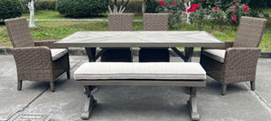 Laguna Heights Bench with Cushion - 46 Furniture and Mattress Gallery