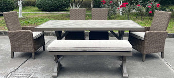 Laguna Heights Outdoor Dining Table - 46 Furniture and Mattress Gallery
