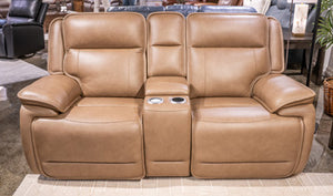 Glencroft Power Reclining Loveseat with Console - 46 Furniture and Mattress Gallery
