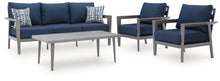 Load image into Gallery viewer, Gali Outdoor Sofa/Chairs/Table Set (Set of 4)
