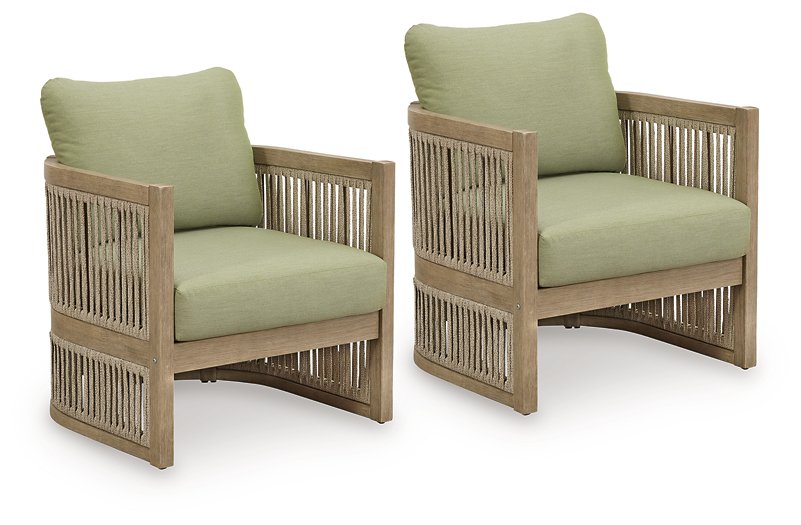 Serena Shores Outdoor Lounge Chair (Set of 2) - 46 Furniture and Mattress Gallery