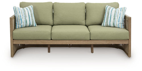 Serena Shores Outdoor Sofa with Cushion - 46 Furniture and Mattress Gallery