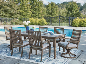 Rainier Ranch Outdoor Dining Package - 46 Furniture and Mattress Gallery