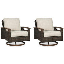 Load image into Gallery viewer, Paradise Trail Outdoor Loveseat, Lounge Chairs and Fire Pit Table
