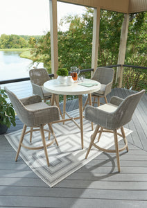 Seton Creek Outdoor Dining Package - 46 Furniture and Mattress Gallery