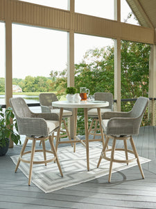 Seton Creek Outdoor Dining Package - 46 Furniture and Mattress Gallery