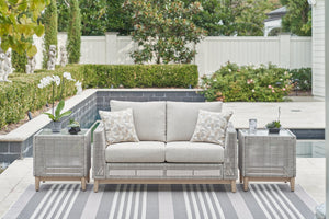 Seton Creek Outdoor Seating Set - 46 Furniture and Mattress Gallery