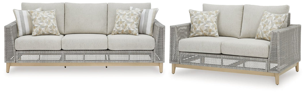 Seton Creek Outdoor Seating Set - 46 Furniture and Mattress Gallery