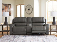 Load image into Gallery viewer, 5Z - Pittson Power Reclining Sectional Loveseat with Console - 46 Furniture and Mattress Gallery
