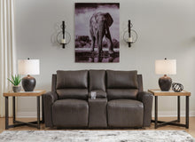 Load image into Gallery viewer, Boxmere Power Reclining Loveseat with Console

