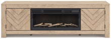 Load image into Gallery viewer, Cayboni 71&quot; TV Stand with Electric Fireplace
