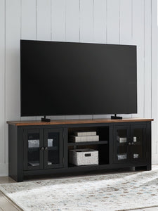 Wildenauer 76" TV Stand with Electric Fireplace - 46 Furniture and Mattress Gallery
