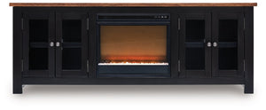 Wildenauer 76" TV Stand with Electric Fireplace - 46 Furniture and Mattress Gallery