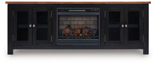 Load image into Gallery viewer, Wildenauer 76&quot; TV Stand with Electric Fireplace - 46 Furniture and Mattress Gallery
