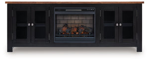 Wildenauer 76" TV Stand with Electric Fireplace - 46 Furniture and Mattress Gallery
